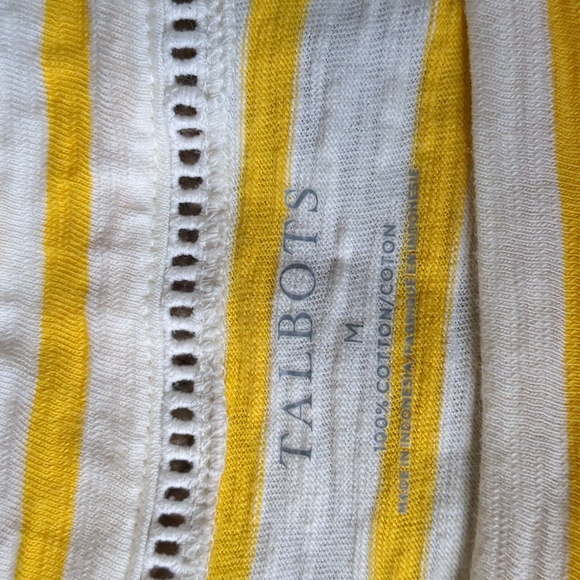 Talbots tamarind stripe square neck top - Picture 2 of 8